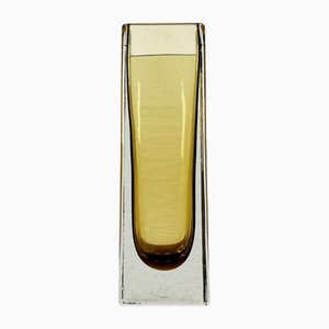 Mid-Century Model Kf 296 Minimalist Sommerso Glass Vase by Kaj Franck for Nuutajärvi Notsjö, Finland, 1965