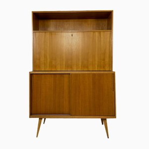 Deutscher Vintage Schrank aus Nussholz, Franz Ehrlich zugeschrieben für Veb Deutsche Werkstätten Hellerau, 1950er