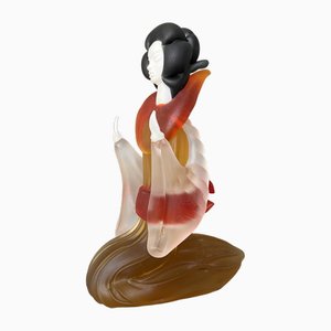 Geisha in vetro di Murano di Salviati & Co. per Made Murano Glass, anni '30