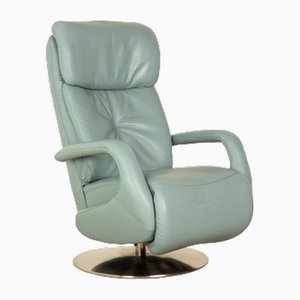 Easyswing Leather Armchair in Blue, Grey & Turquoise from Himolla