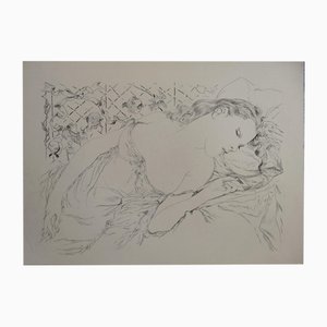 Léonard Foujita, The Enchanted River: The Dream, Original Engraving