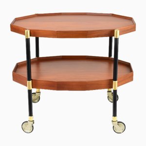 Italian Wood and Metal Trolley by Bergonzi, 1950s