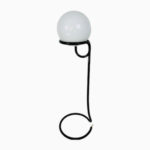Black Floor Lamp Globe attributed to Aldo Van Den Nieuwelaar for Domani Designs, Amsterdam, 1960s