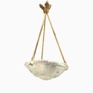 Art Deco Ceiling Lamp from Sabino Paris, 1930s