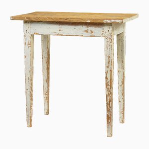 19th Century Swedish Rustic Painted Pine Side Table