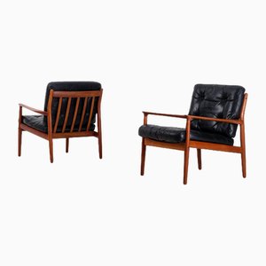 Set of Vintage Danish Easy Chairs by Svend Aage Eriksen, 1960s