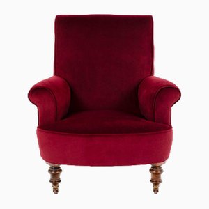 Victorian Velvet Lounge Chair