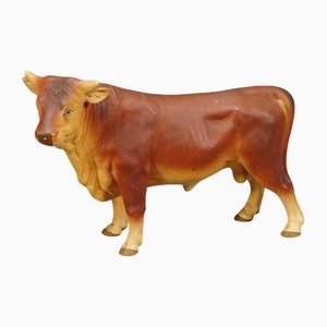 Vintage Butchery Window Decoration of an Ox, Germany, 1950s