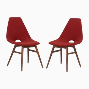 Set of Vintage Style Red Dining Chairs, 1950s