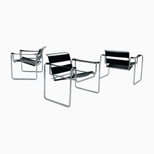 Mid-Century Black B3 Armchair in the style of Marcel Breuer, Germany, 1990s