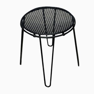 Set of Stools in Perforated Metal attributed to Mathieu Matégot, 1950s