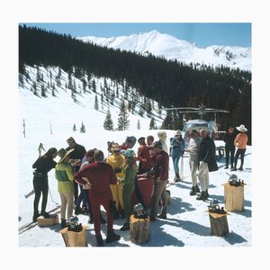 Slim Aarons, Snowmass Picnic, Estate Stamped Digital Photographic Print