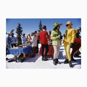 Slim Aarons, Snowmass Gathering, Estate Stamped Photographic Print