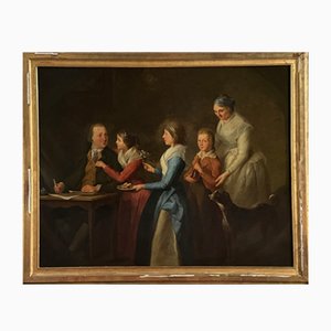 Family Portrait, 1850-1880, Oil on Canvas, Framed