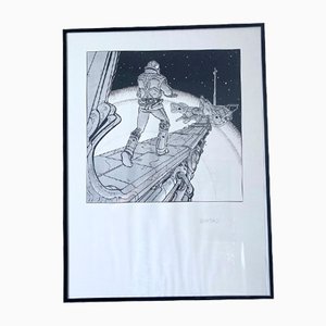 Moebius (Jean Giraud), Space Scene, 1980s, Silk-Screen