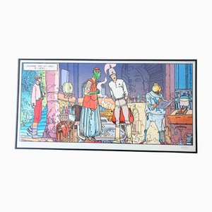 Moebius (Jean Giraud), Cependant Dans Les Caves De L'Hotel, Lithograph