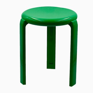 Grüner Melamin Hocker von Metalplastica Lucchese, 1980er