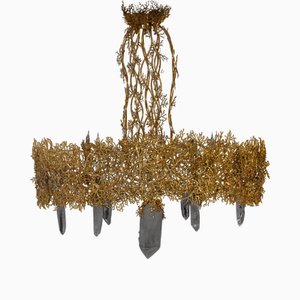 Lustre en Corail et Cristal, 1980s