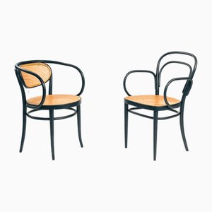 Set of Bentwood Webbing Chairs 214F 210R Chairs by Michael Thonet for Gebrüder Thonet Vienna Gmbh