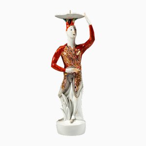 Candlestick Figurine by Silvia Kloede for Meissen, 1996