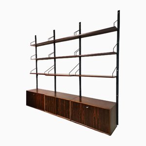 Console Murale Vintage Design par Poul Cadovius, Danemark, 1950s