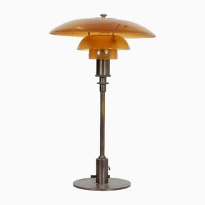 PH3/2 Table Lamp with Amber Glass Shades by Poul Henningsen, 1920s