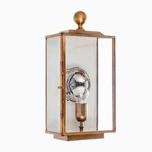 Eden Rectangular Brass Wall Lantern from Il Bronzetto