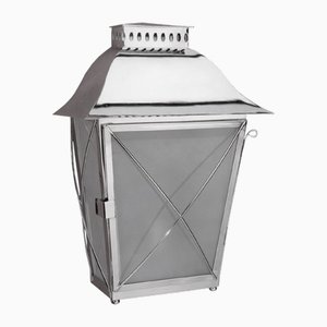 Eden Carriage Wall Lantern in Chromed Brass from Il Bronzetto