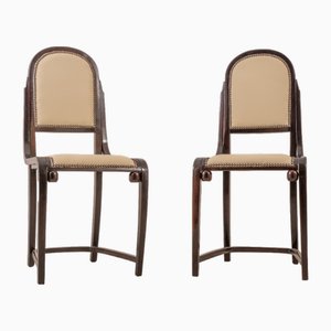 Sillas de comedor de haya de Josef Hoffmann para Jacob & Josef Kohn. Juego de 2