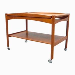 Chariot de Bar en Teck par Poul Hundevad, Danemark, 1960s