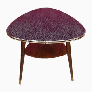 Cocktail Table with Gray Mosaic Patterned with Shelf, 1950s