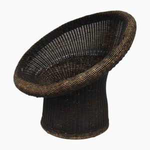 Woven Wicker Armchair by Egon Eiermann, 1957
