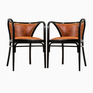 Set of Beech Armchairs by Marcel Kammerer for Thonet