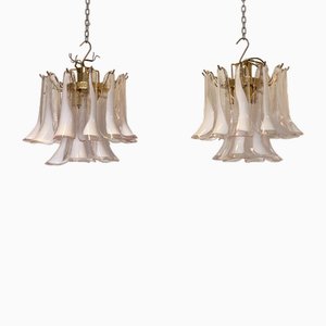 Murano Glas Kronleuchter von La Murrina, 1980er, 2er Set