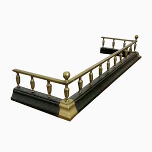 Victorian Brass and Iron Fender