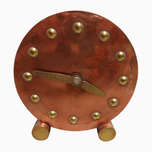 Horloge de Table Art Déco en Métal