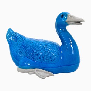 Große Entenfigur aus Chinesischem Porzellan, 1960er