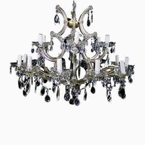 Maria Teresa Chandelier with 18 Lights in Bohemian Crystal, 1950s