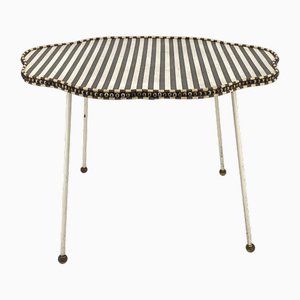 Mid-Century Striped Tray or Side Table, 1950