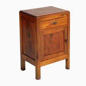 Early 20th Century Art Nouveau Walnut Nightstand by Meroni Fossati Lissone, 1890s