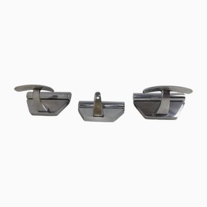 Cintres Vintage en Métal Chrome, 1960s, Set de 3