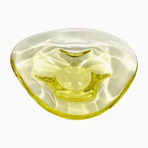 Art Glass Bowl attributed to Miroslav Klinger for Železný Brod, 1960s