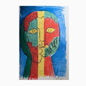 Pablo Picasso, Les Déjeuners: Retrato de un hombre, 1962, Litografía