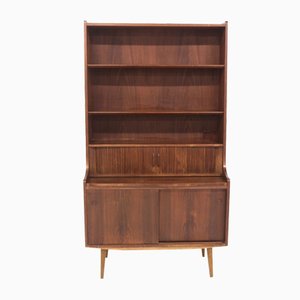 Scandinavian Secretaire in Teak & Oak by Johannes Sorth for Bornholm Møbelfabrik, Denmark, 1960s
