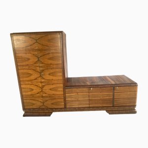 Art Deco Style Chest of Drawers with Wardrobe, 1940s, 1930s