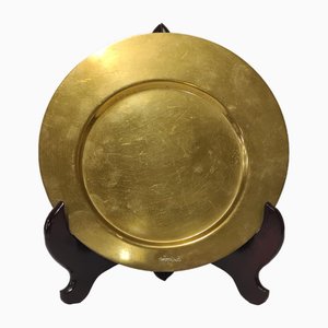 Assiette en Laiton par Gio Ponti pour Cleto Munari