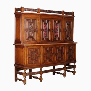 Placard Antique avec Double Plateau en Acajou