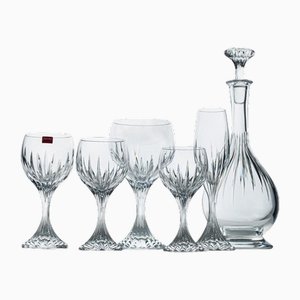 Pièces en Cristal de Massena, France, 1990, Set de 25