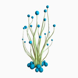 Todd Campbell, Fluorescent Green & Turquoise Space Balls Sculpture, 2010, Steel