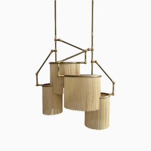 Lámpara colgante No. 31 F en oro en beige de Sander Bottinga